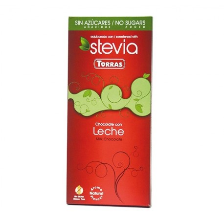 Chocolat lait stevia Torras 100 g