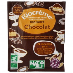Biocreme chocolat sans sucre